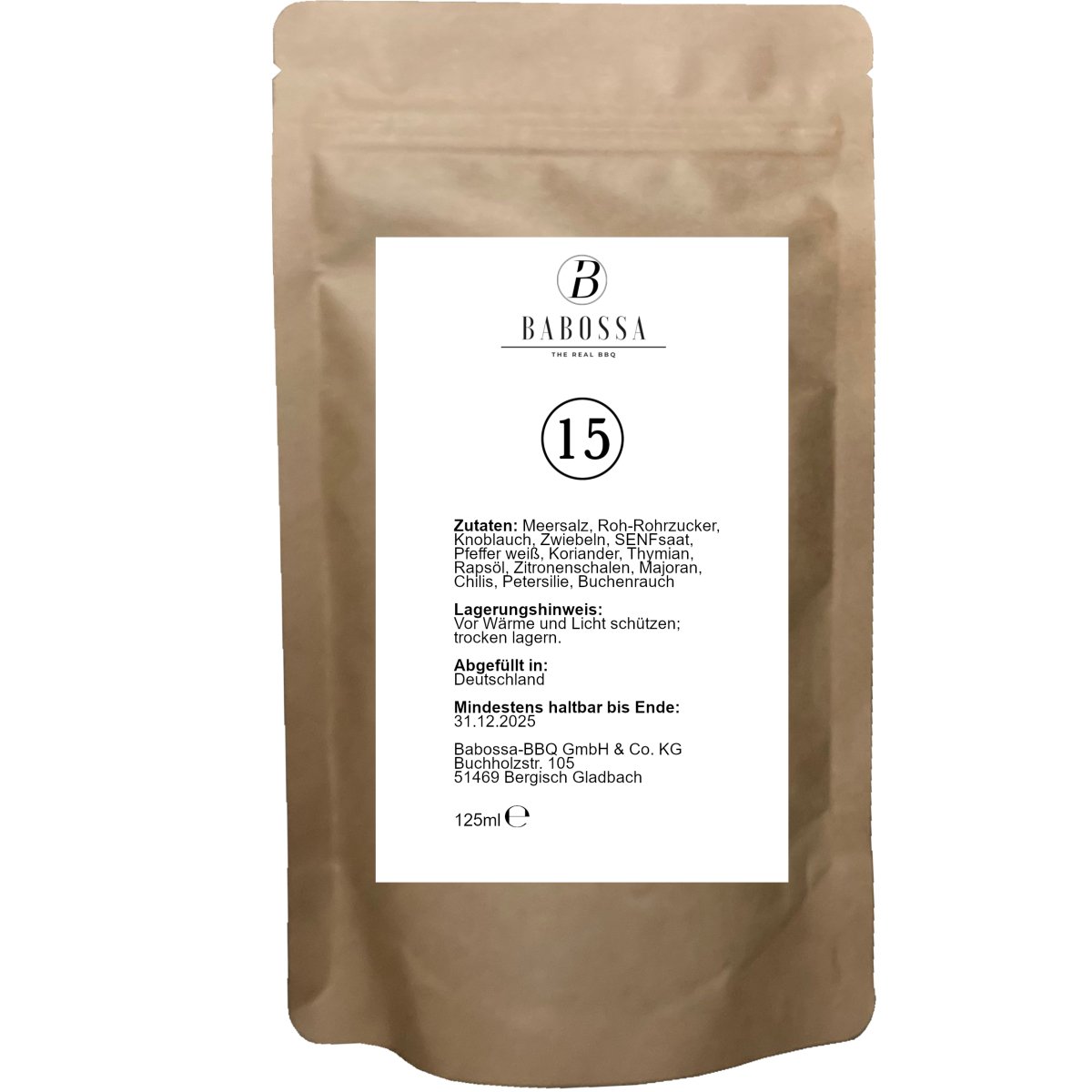 Babossa Gewürz Nummer 15 - BABOSSABabossa Gewürz Nummer 15LebensmittelBabossaBABOSSA