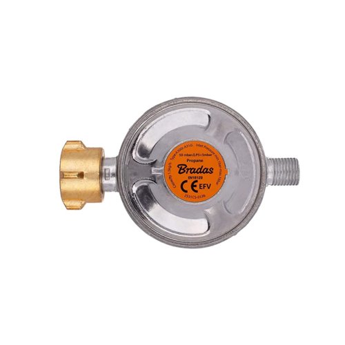 Bradas | Gasdruckregler | 50mbar | 1.5kg/h ohne Manometer - BABOSSABradas | Gasdruckregler | 50mbar | 1.5kg/h ohne ManometerBradasBABOSSA