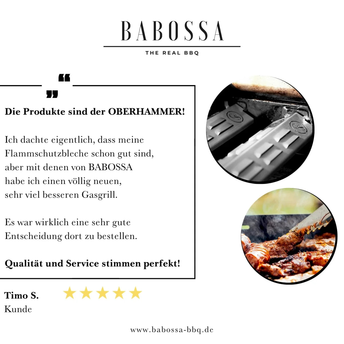 Babossa "B-Ware" Flammschutzblech, Enders Monroe Turbozone bis 202