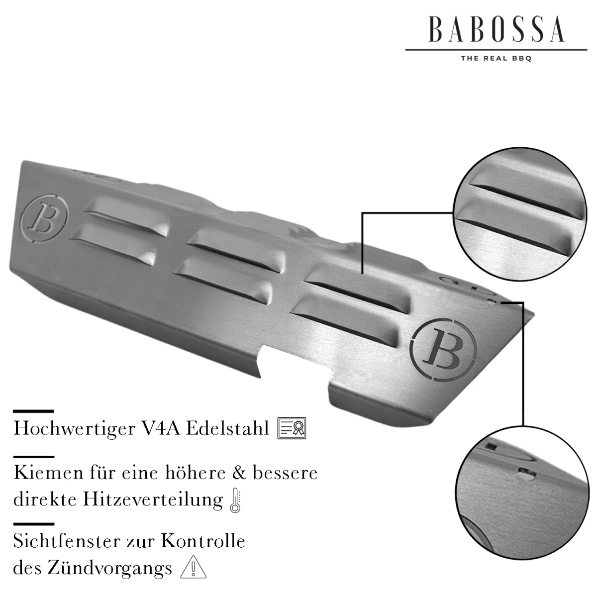 Babossa "B-Ware" Flammschutzblech, Enders Monroe Turbozone bis 202