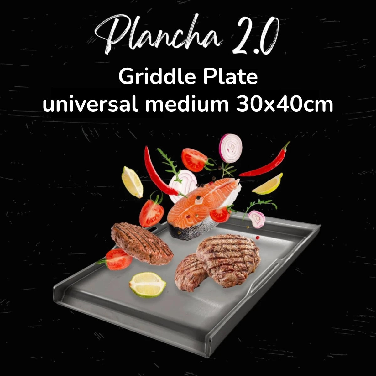 Plancha 2.0 | Griddle Plate | Universal Medium 30x40cm - BABOSSAPlancha 2.0 | Griddle Plate | Universal Medium 30x40cmPlanchaBABOSSABABOSSA