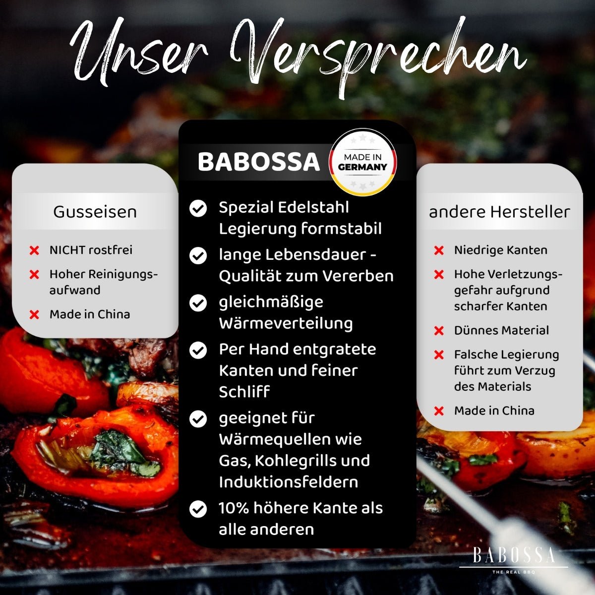 Plancha | Grillplatte | Weber Genesis 2 | 30x48,6cm - BABOSSAPlancha | Grillplatte | Weber Genesis 2 | 30x48,6cmWeberBABOSSA