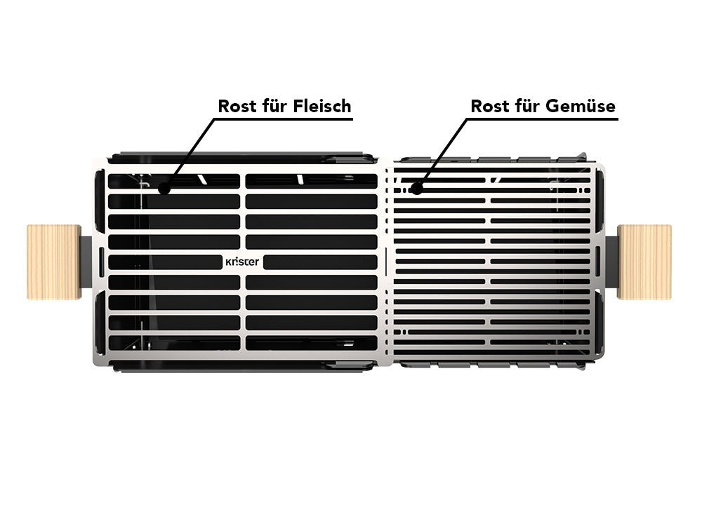Knister Grill | Bundle | Gas | Schwarz | Ausziehbar - BABOSSAKnister Grill | Bundle | Gas | Schwarz | AusziehbarGrillbürsteKnisterBABOSSA