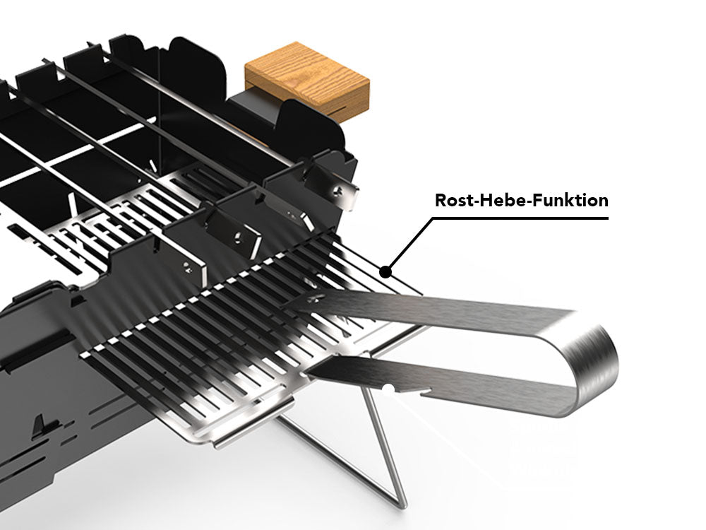 Knister Grill | Bundle | Kohle | Edelstahl | Ausziehbar - BABOSSAKnister Grill | Bundle | Kohle | Edelstahl | AusziehbarGrillknisterBABOSSA