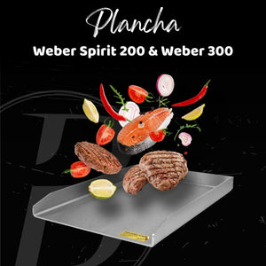 Plancha | Grillplatte | Edelstahl V2A | Weber Spirit 200 & Weber 300 | 26,0 x 44,3cm - BABOSSAPlancha | Grillplatte | Edelstahl V2A | Weber Spirit 200 & Weber 300 | 26,0 x 44,3cmPlanchaWeberBABOSSA