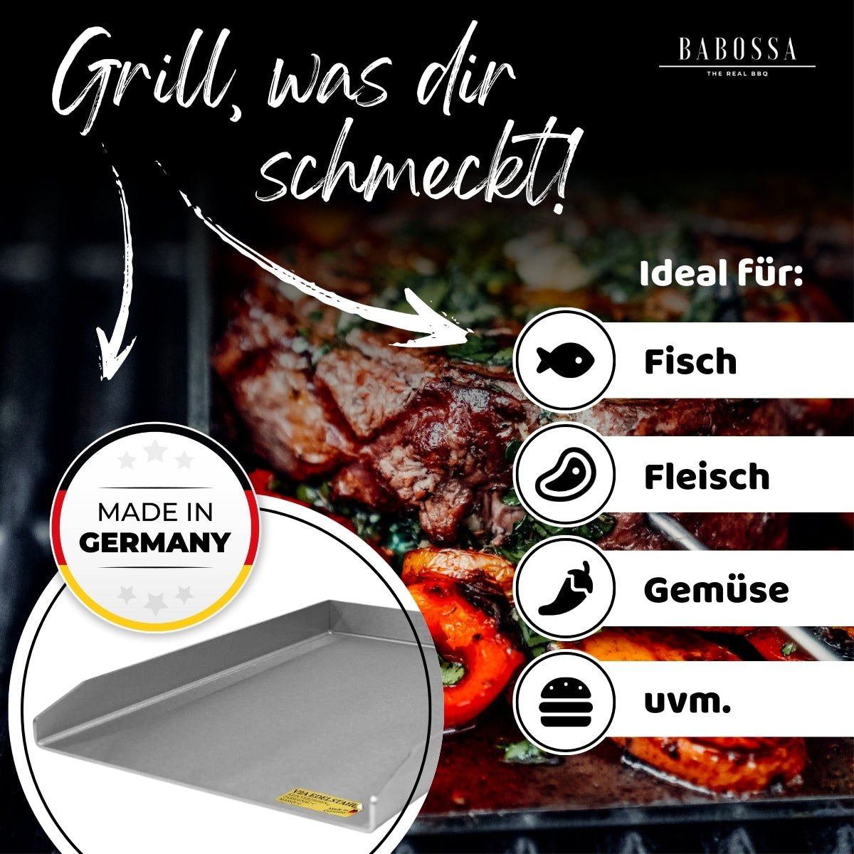 Plancha | Grillplatte | Weber Genesis 2 | 30x48,6cm - BABOSSAPlancha | Grillplatte | Weber Genesis 2 | 30x48,6cmPlanchaWeberBABOSSA